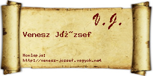 Venesz József névjegykártya